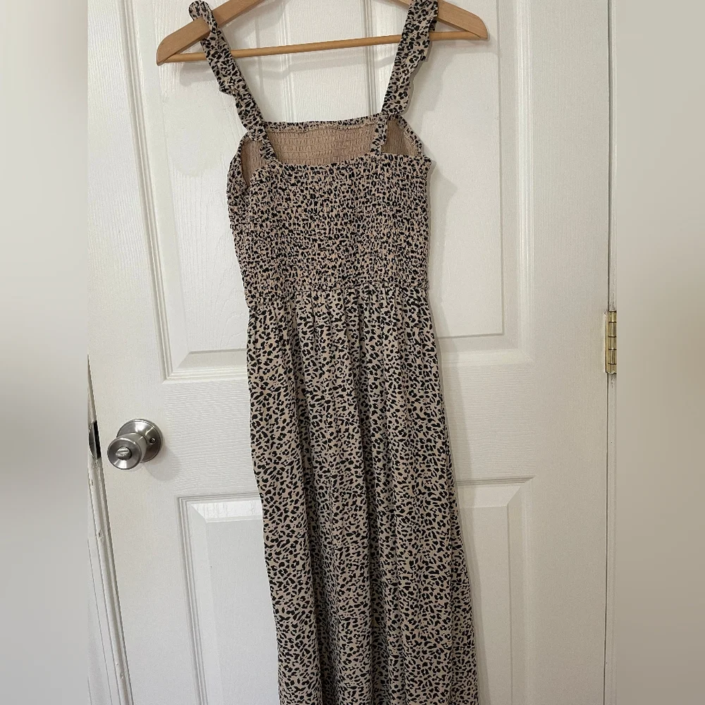 Abercombrie & Fich Leopard Print Maxi Dress Size S